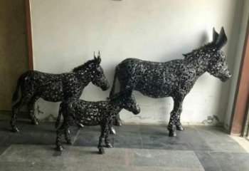 園林毛驢雕塑 風(fēng)景區(qū)仿真雕塑 廣場小品