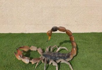 酒店蝎子雕塑 庭院仿真雕塑 彩繪小品