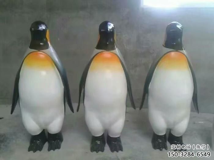 彩繪企鵝雕塑 仿真動物雕塑 步行街?jǐn)[件 彩繪企鵝雕塑 仿真動物雕塑 步行街?jǐn)[件