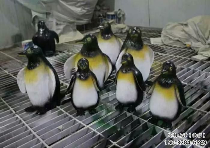 庭院企鵝雕塑 城市古銅色雕塑 動物小品 庭院企鵝雕塑 城市古銅色雕塑 動物小品