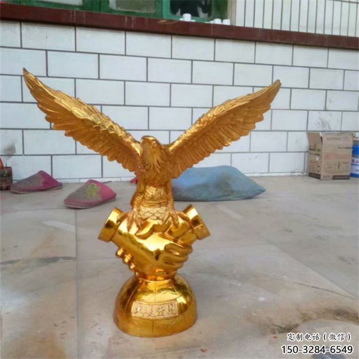 酒店老鷹雕塑 庭院仿真雕塑 彩繪小品 酒店老鷹雕塑 庭院仿真雕塑 彩繪小品
