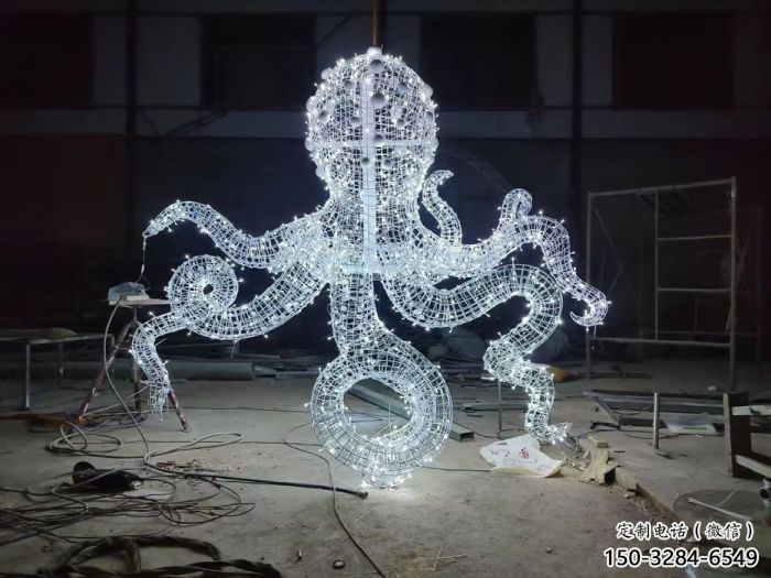 鏤空章魚雕塑 廣場近代雕塑 門口小品 鏤空章魚雕塑 廣場近代雕塑 門口小品