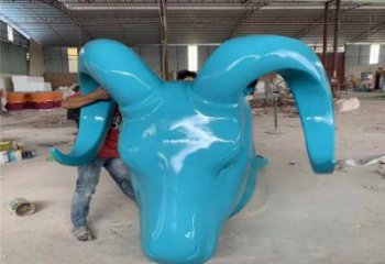 店門口牛頭雕塑 創(chuàng)意景觀雕塑 仿真擺件