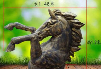 園林牛頭雕塑 城市廣場雕塑 步行街?jǐn)[件