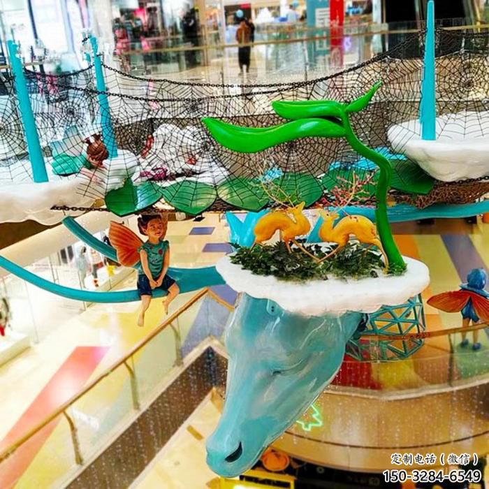 創(chuàng)意鹿頭雕塑 步行街店門(mén)口雕塑 動(dòng)物小品