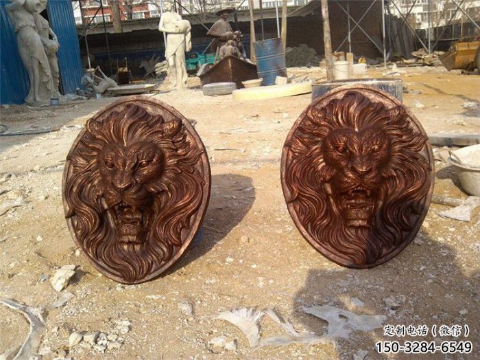 仿真獅子頭雕塑 店門口園林雕塑 動物小品 仿真獅子頭雕塑 店門口園林雕塑 動物小品