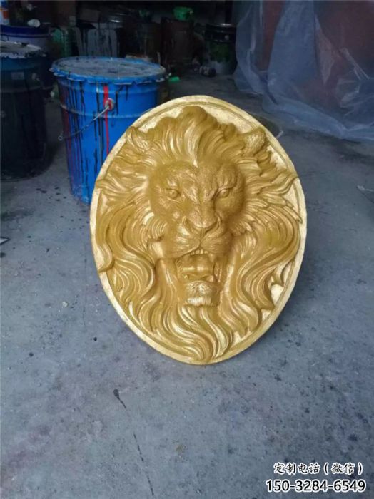 門口獅子頭雕塑 售樓處仿真雕塑 彩繪小品 門口獅子頭雕塑 售樓處仿真雕塑 彩繪小品