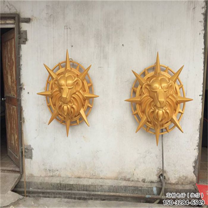 庭院獅子頭雕塑 城市古銅色雕塑 動(dòng)物小品 庭院獅子頭雕塑 城市古銅色雕塑 動(dòng)物小品