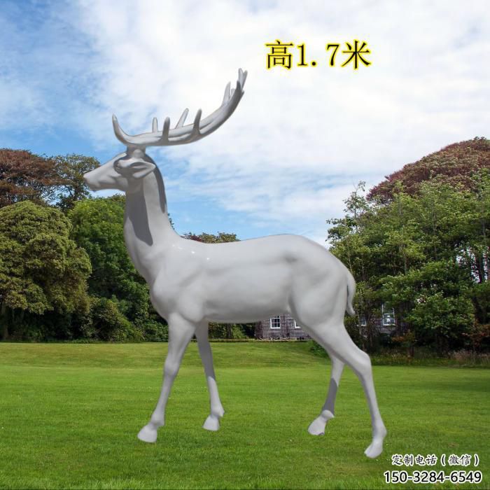 門口小鹿雕塑 售樓處仿真雕塑 彩繪小品 門口小鹿雕塑 售樓處仿真雕塑 彩繪小品