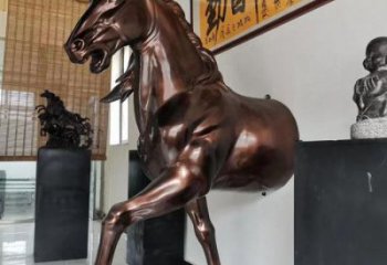 古銅色馬頭雕塑 大型城市雕塑 商業(yè)街擺件