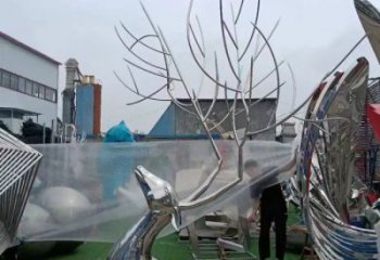 園林鹿頭雕塑 城市廣場(chǎng)雕塑 步行街?jǐn)[件