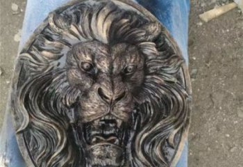 創(chuàng)意獅子頭雕塑 步行街店門口雕塑 動物小品
