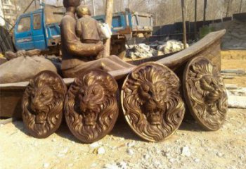 風(fēng)景區(qū)獅子頭雕塑 售樓處廣場(chǎng)雕塑 仿古擺件