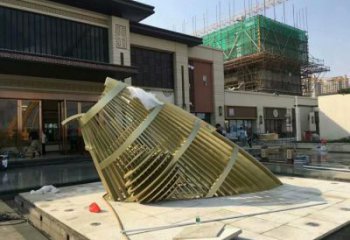 城市魚尾雕塑 風景區(qū)彩繪雕塑 抽象擺件