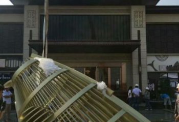 售樓處魚尾雕塑 城市廣場(chǎng)雕塑 步行街?jǐn)[件