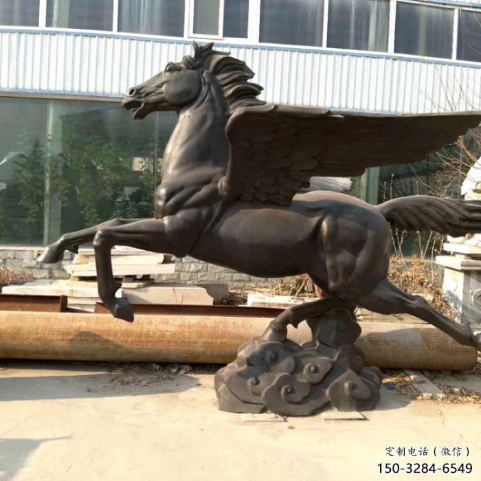 仿古奔馬雕塑 庭院彩繪雕塑 田間小品 仿古奔馬雕塑 庭院彩繪雕塑 田間小品