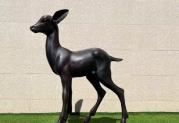 抽象麋鹿雕塑 店門(mén)口彩繪雕塑 步行街?jǐn)[件