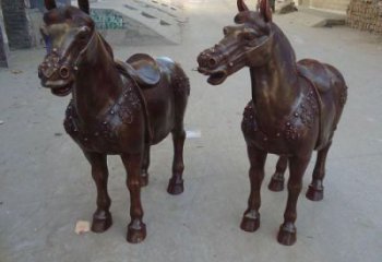 售樓處奔馬雕塑 商業(yè)街仿真雕塑 動物擺件