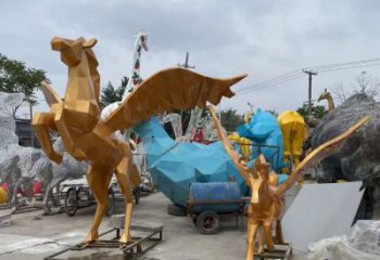 仿真飛馬雕塑 酒店公園雕塑 風(fēng)景區(qū)擺件