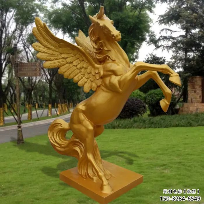 公園金馬雕塑 酒店門口雕塑 彩繪擺件 公園金馬雕塑 酒店門口雕塑 彩繪擺件