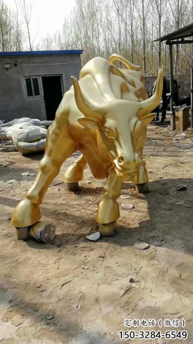 庭院華爾街牛雕塑 城市古銅色雕塑 音樂小品 庭院華爾街牛雕塑 城市古銅色雕塑 音樂小品