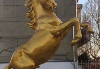 庭院駿馬雕塑 城市古銅色雕塑 動(dòng)物小品