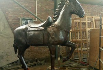 庭院馬踏飛燕雕塑 城市古銅色雕塑 動(dòng)物小品