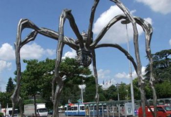 園林蜘蛛雕塑 城市廣場(chǎng)雕塑 步行街?jǐn)[件