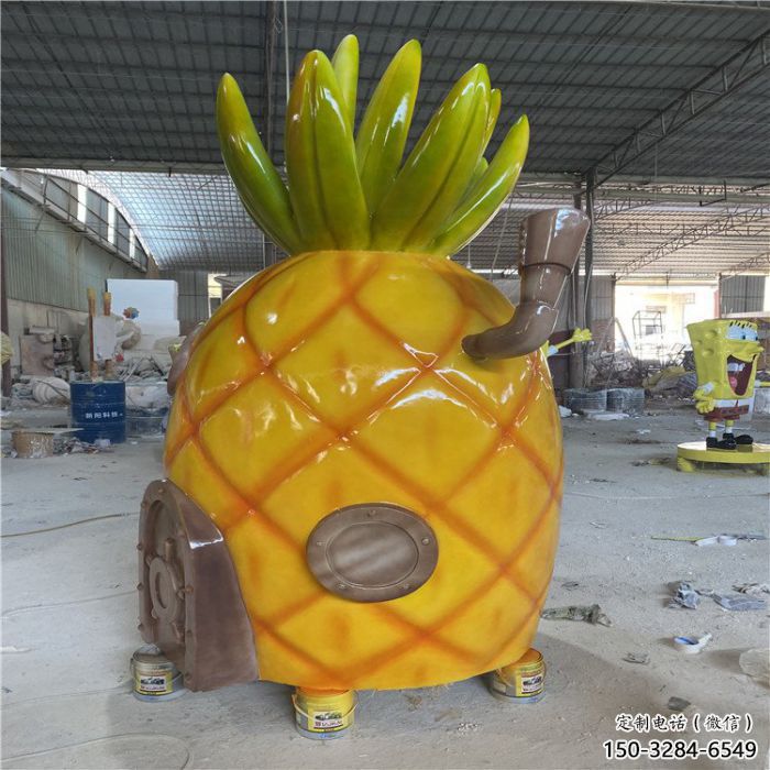商業(yè)街菠蘿雕塑 售樓處雕塑 果蔬擺件 商業(yè)街菠蘿雕塑 售樓處雕塑 果蔬擺件