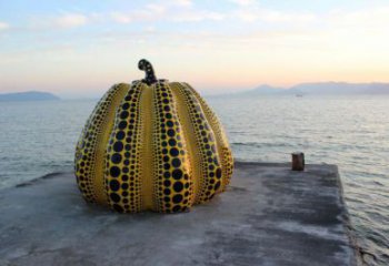 仿古南瓜雕塑 庭院彩繪雕塑 田間小品