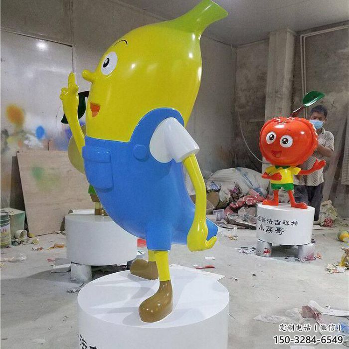 門(mén)口香蕉雕塑 售樓處仿真雕塑 彩繪小品 門(mén)口香蕉雕塑 售樓處仿真雕塑 彩繪小品
