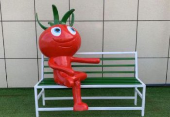 商業(yè)街西紅柿雕塑 售樓處雕塑 果蔬擺件