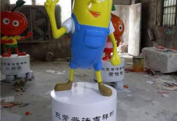 彩繪香蕉雕塑 仿真雕塑 步行街?jǐn)[件