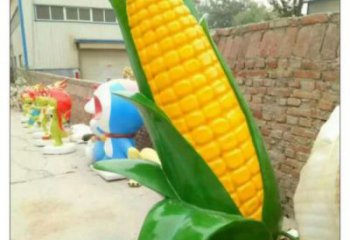 創(chuàng)意玉米雕塑 步行街店門口雕塑 農(nóng)作物小品