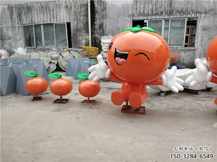 庭院橙子雕塑 城市古銅色雕塑 果蔬小品 庭院橙子雕塑 城市古銅色雕塑 果蔬小品