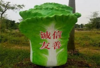 田間白菜雕塑 彩繪仿真雕塑 園林?jǐn)[件