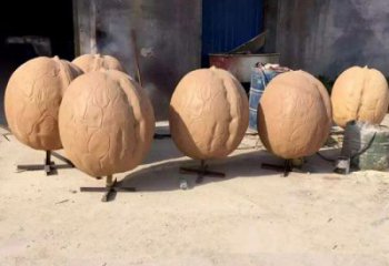 園林核桃雕塑 風景區(qū)仿真雕塑 廣場小品