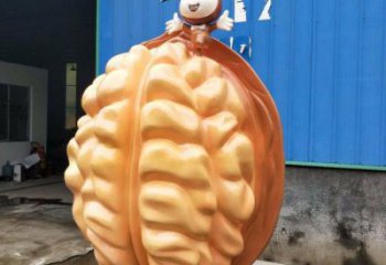 風景區(qū)核桃雕塑 售樓處廣場雕塑 仿古擺件