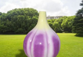 彩繪大蒜雕塑 仿真雕塑 步行街?jǐn)[件