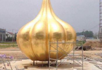 廣場(chǎng)大蒜雕塑 公園仿真雕塑 抽象擺件