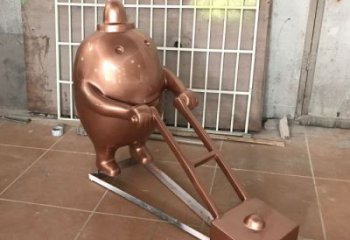 抽象土豆雕塑 店門口彩繪雕塑 步行街?jǐn)[件