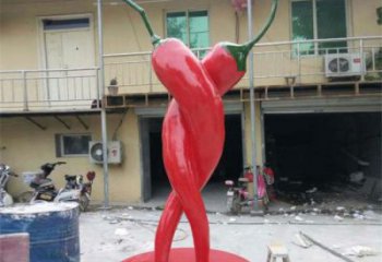 城市辣椒雕塑 風(fēng)景區(qū)彩繪雕塑 抽象擺件
