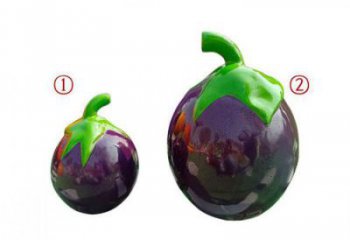 大型茄子雕塑 門(mén)口創(chuàng)意雕塑 售樓處小品
