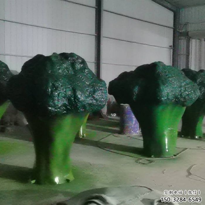 彩繪西藍(lán)花雕塑 大型城市雕塑 商業(yè)街?jǐn)[件