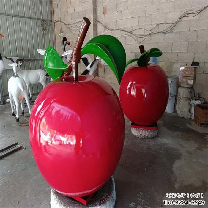 創(chuàng)意蘋(píng)果雕塑 步行街店門(mén)口雕塑 水果小品 創(chuàng)意蘋(píng)果雕塑 步行街店門(mén)口雕塑 水果小品