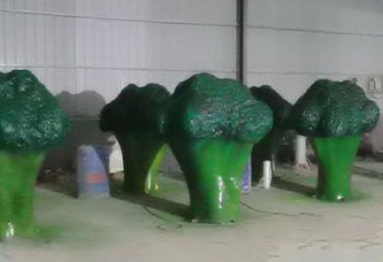 店門口西藍花雕塑 創(chuàng)意景觀雕塑 仿真擺件