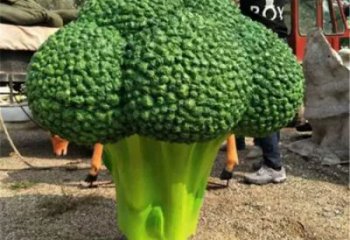 商業(yè)街西藍花雕塑 售樓處雕塑 蔬菜擺件