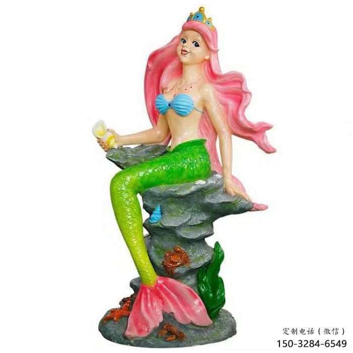 門口美人魚雕塑 售樓處動漫雕塑 彩繪小品 門口美人魚雕塑 售樓處動漫雕塑 彩繪小品