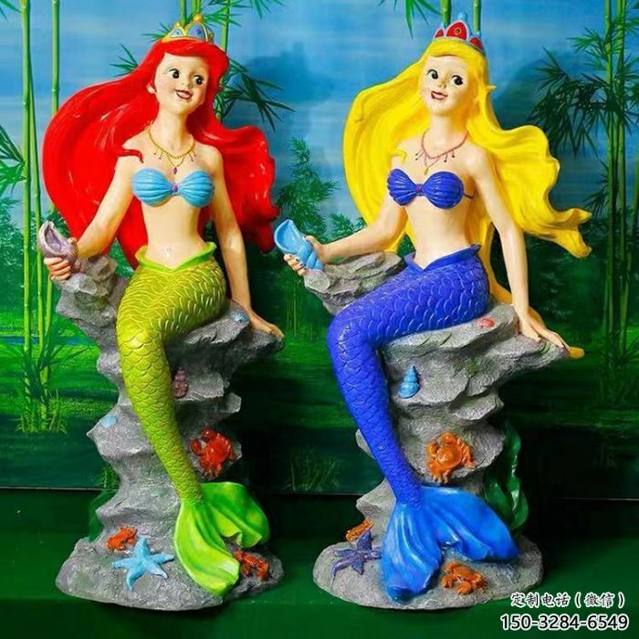 園林美人魚雕塑 城市廣場雕塑 步行街?jǐn)[件 園林美人魚雕塑 城市廣場雕塑 步行街?jǐn)[件