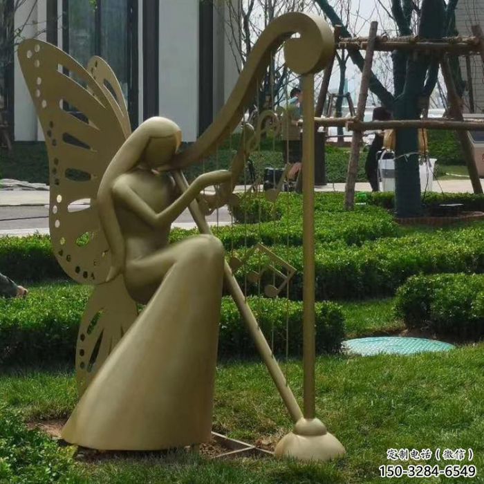 公園蝴蝶仙子雕塑 酒店門口雕塑 彩繪擺件 公園蝴蝶仙子雕塑 酒店門口雕塑 彩繪擺件